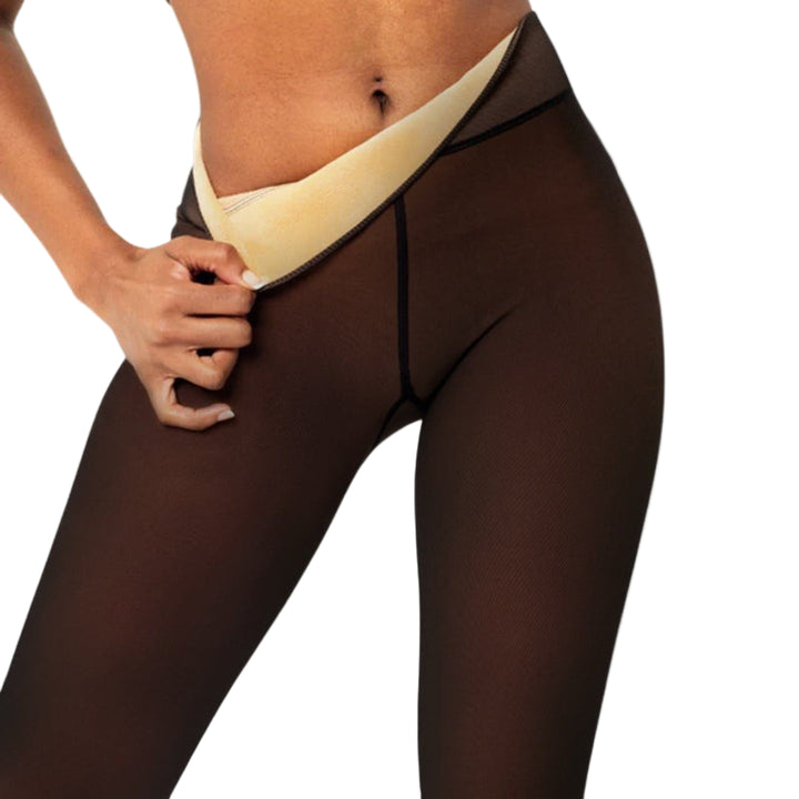 Průhledné Fleece Tights