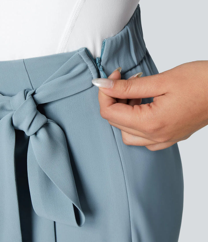 Elegantní kalhoty s vysokým pasem