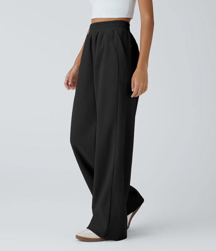 Kordurové kalhoty s vysokým pasem