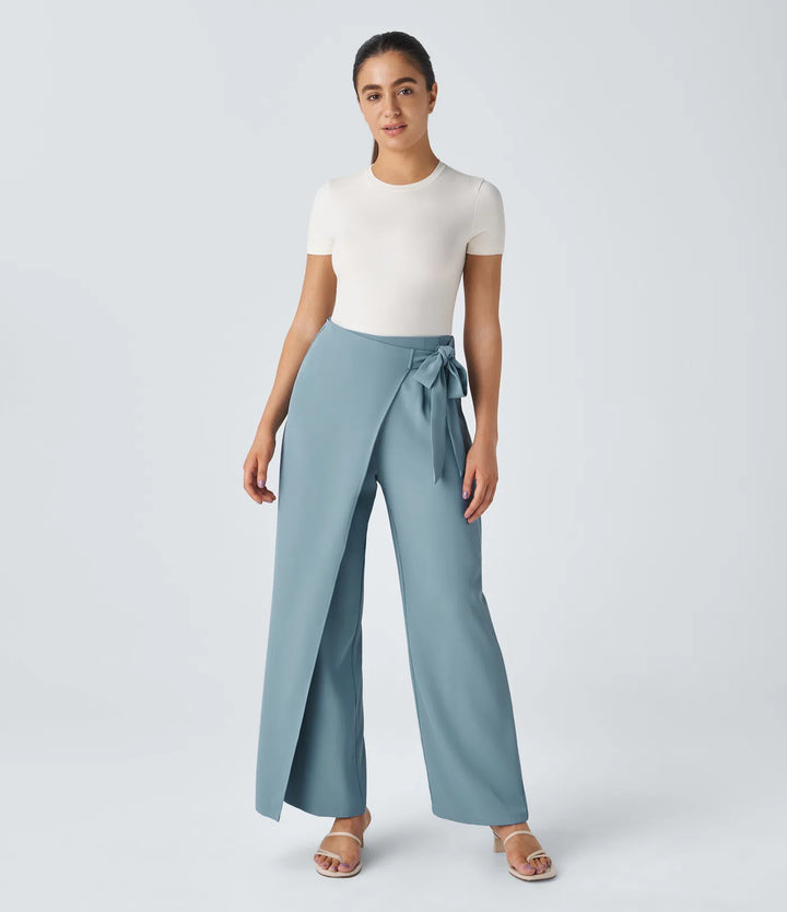 Elegantní kalhoty s vysokým pasem