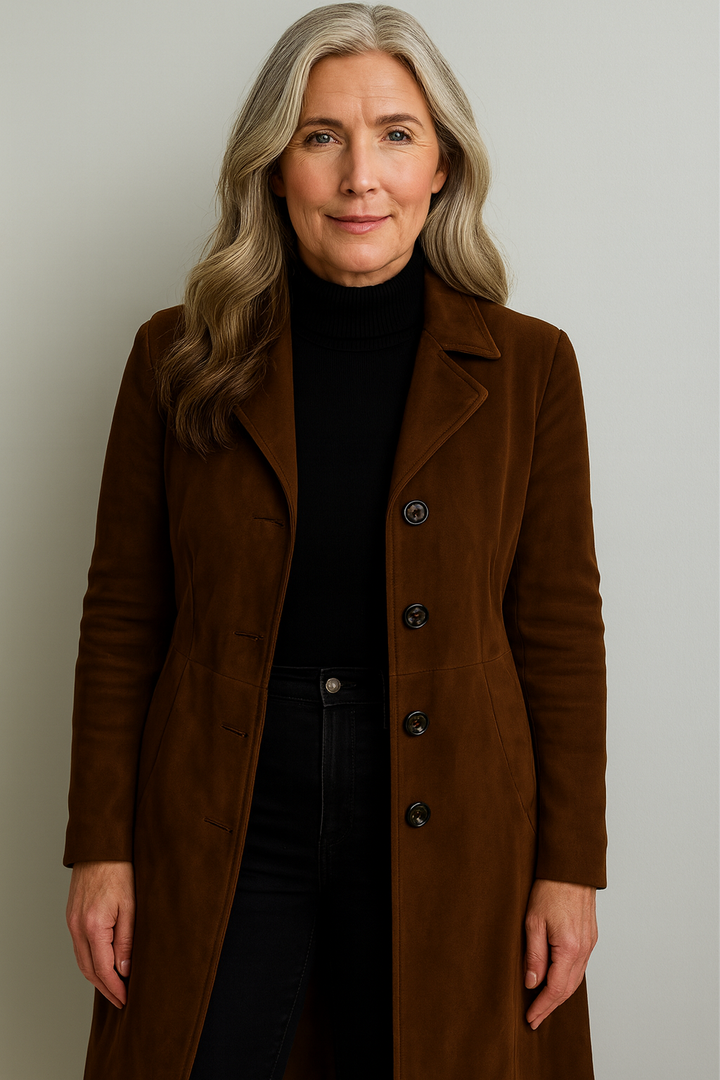 Elegancia | Dámský dlouhý kabát