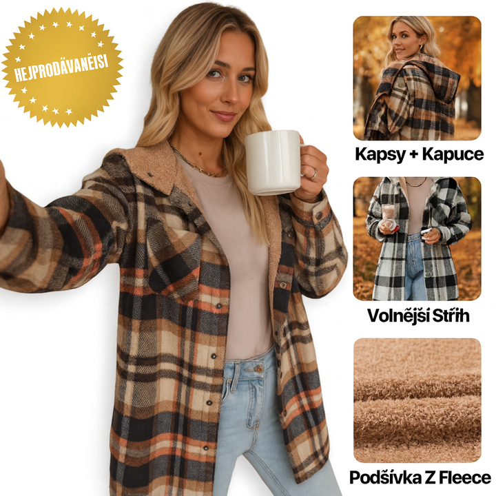Dámská flanelová bunda CozyFlair