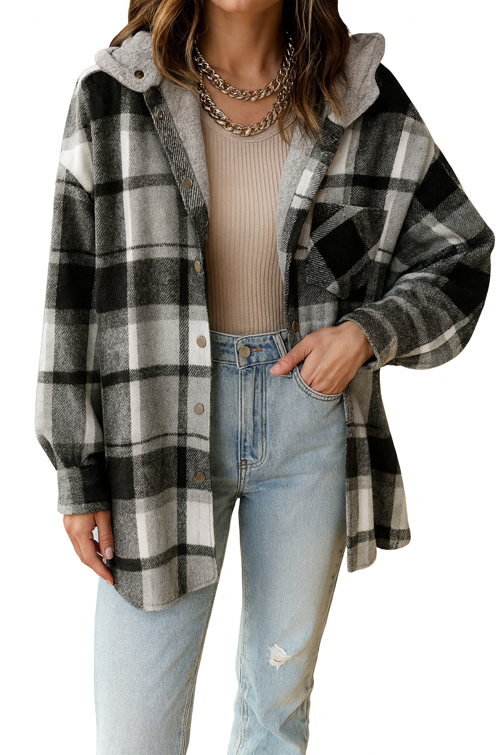 Dámská flanelová bunda CozyFlair