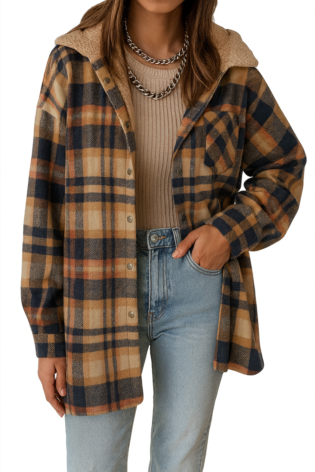 Dámská flanelová bunda CozyFlair