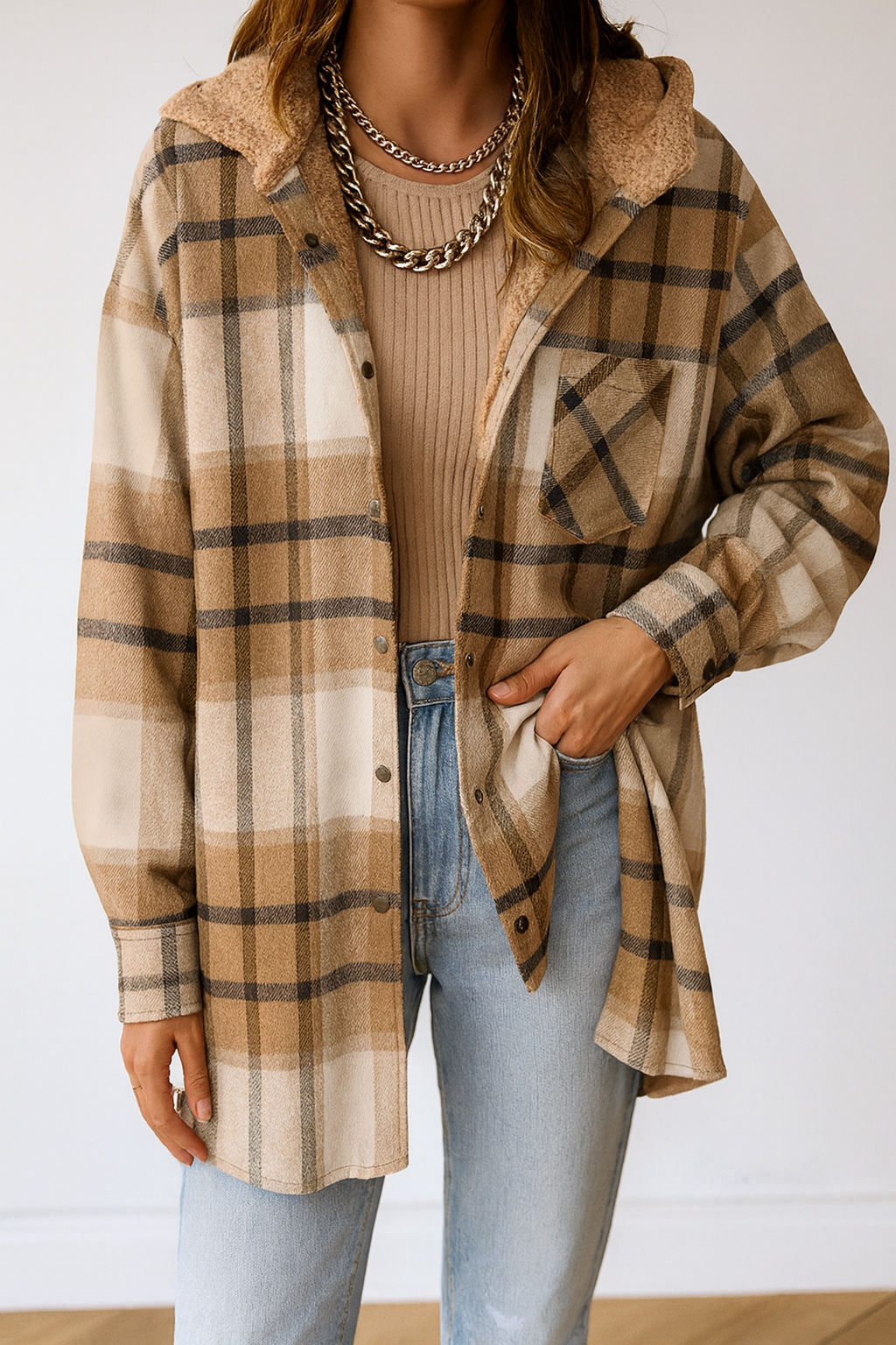 Dámská flanelová bunda CozyFlair