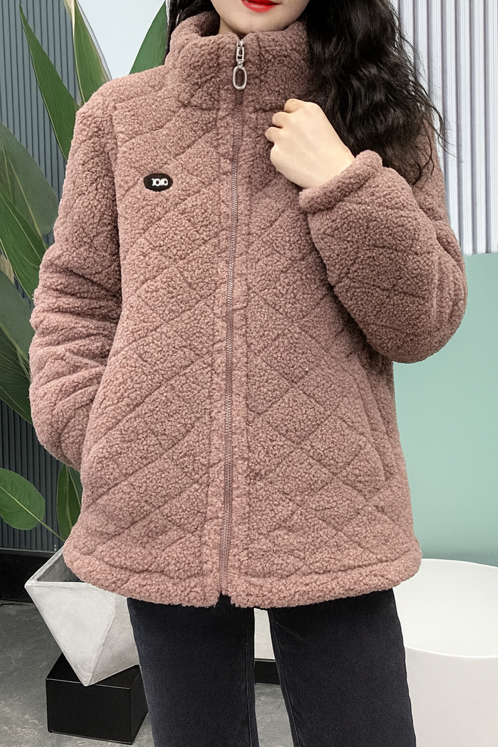 Hřejivá prošívaná fleecová bunda