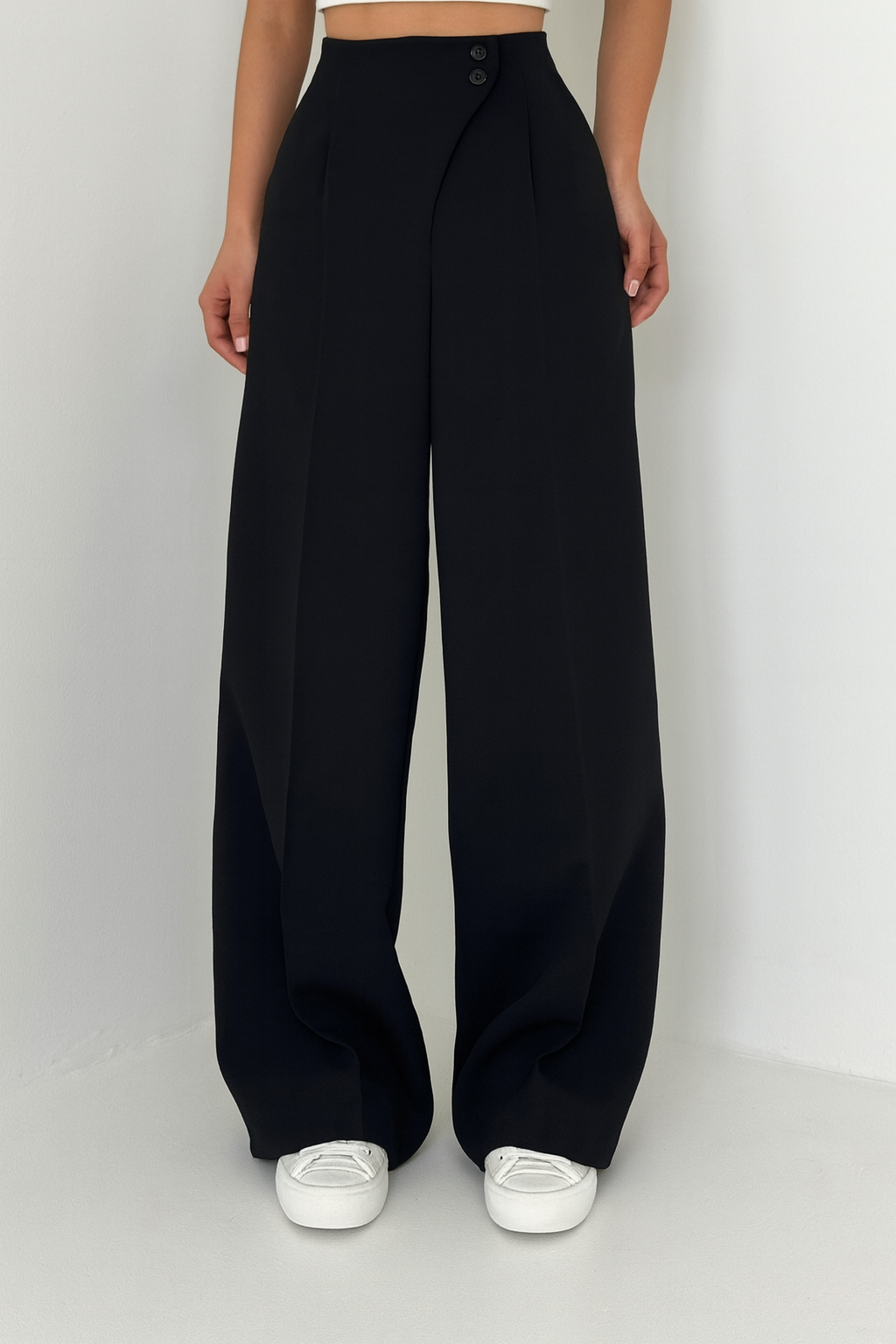 Módní, ležérní a univerzální kalhoty s rovnými nohavicemi