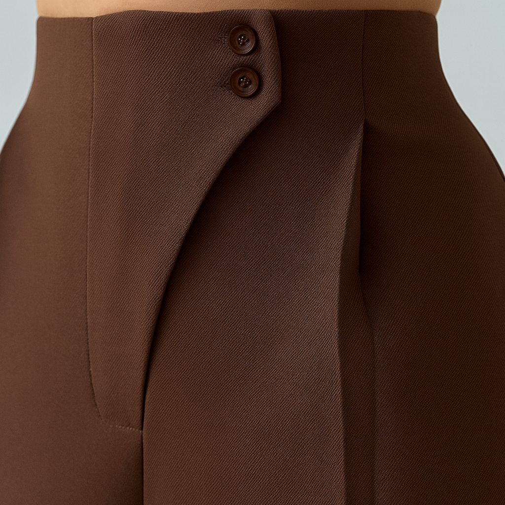 Módní, ležérní a univerzální kalhoty s rovnými nohavicemi