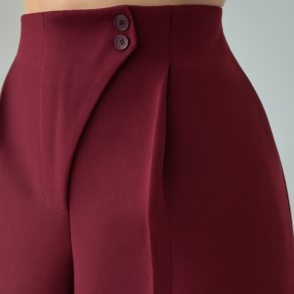 Módní, ležérní a univerzální kalhoty s rovnými nohavicemi