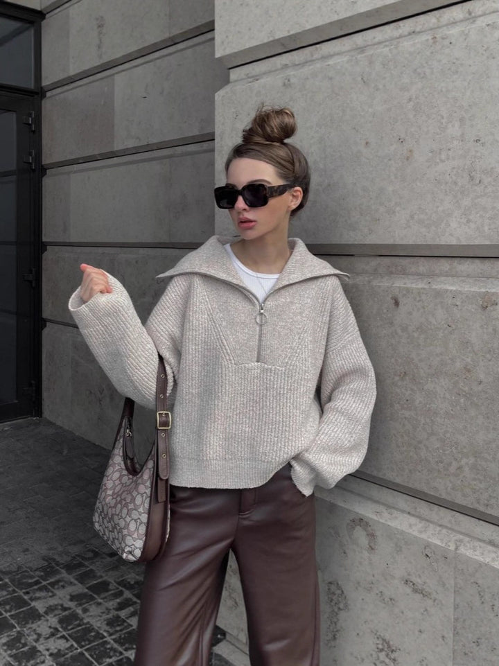 Elegantní Pletený Svetr “Luna”