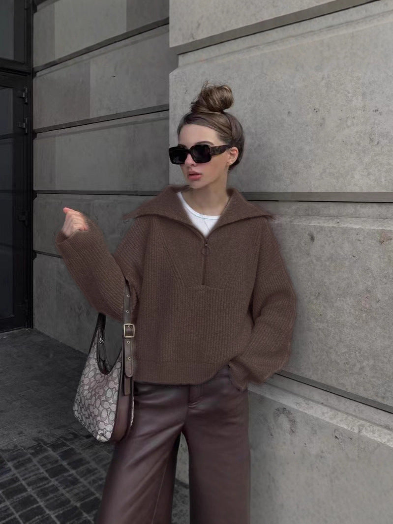 Elegantní Pletený Svetr “Luna”