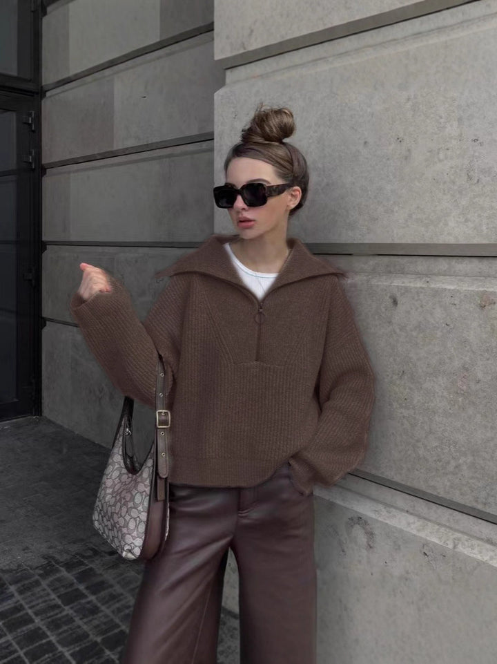 Elegantní Pletený Svetr “Luna”