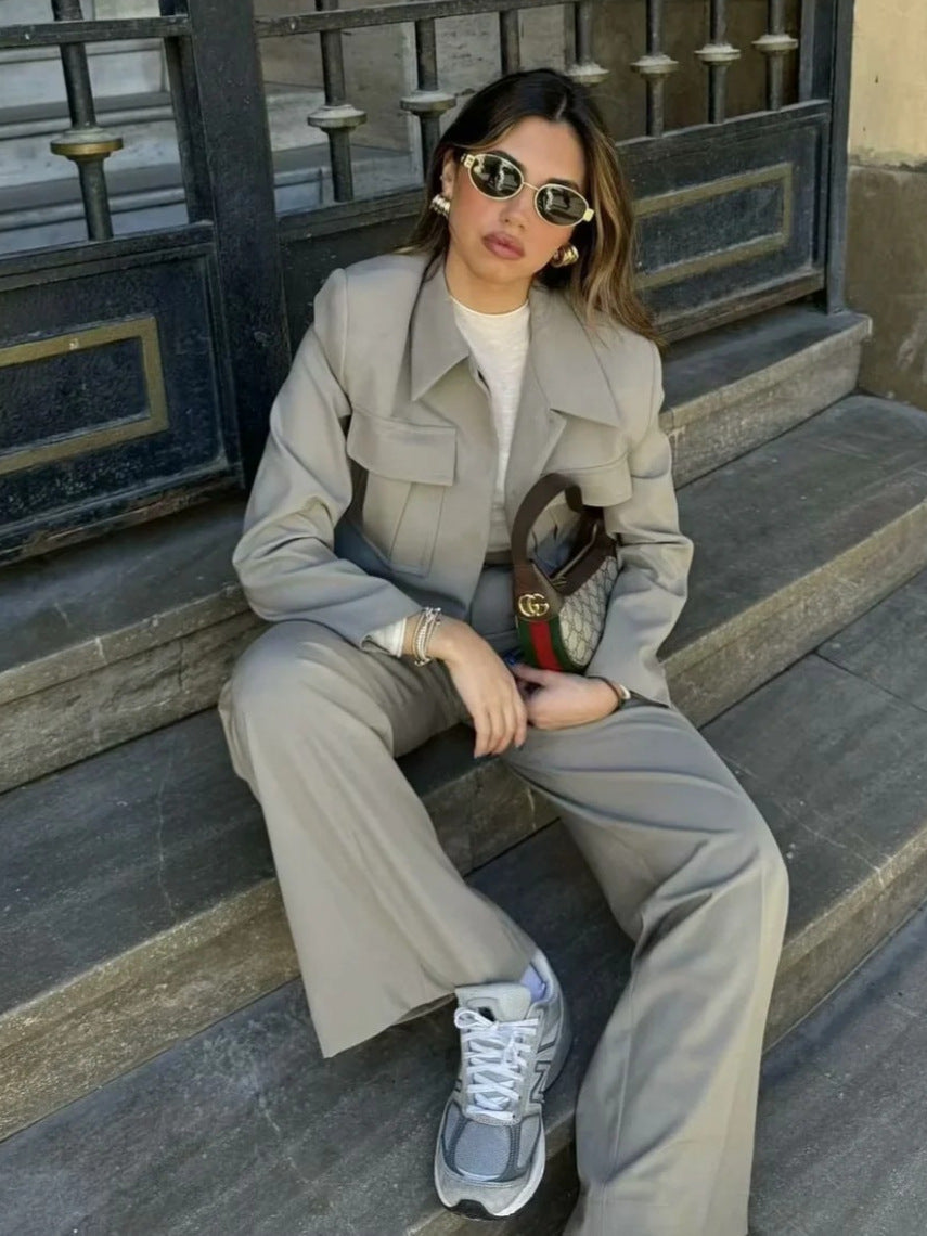 Dvoudílná souprava s cargo bundou