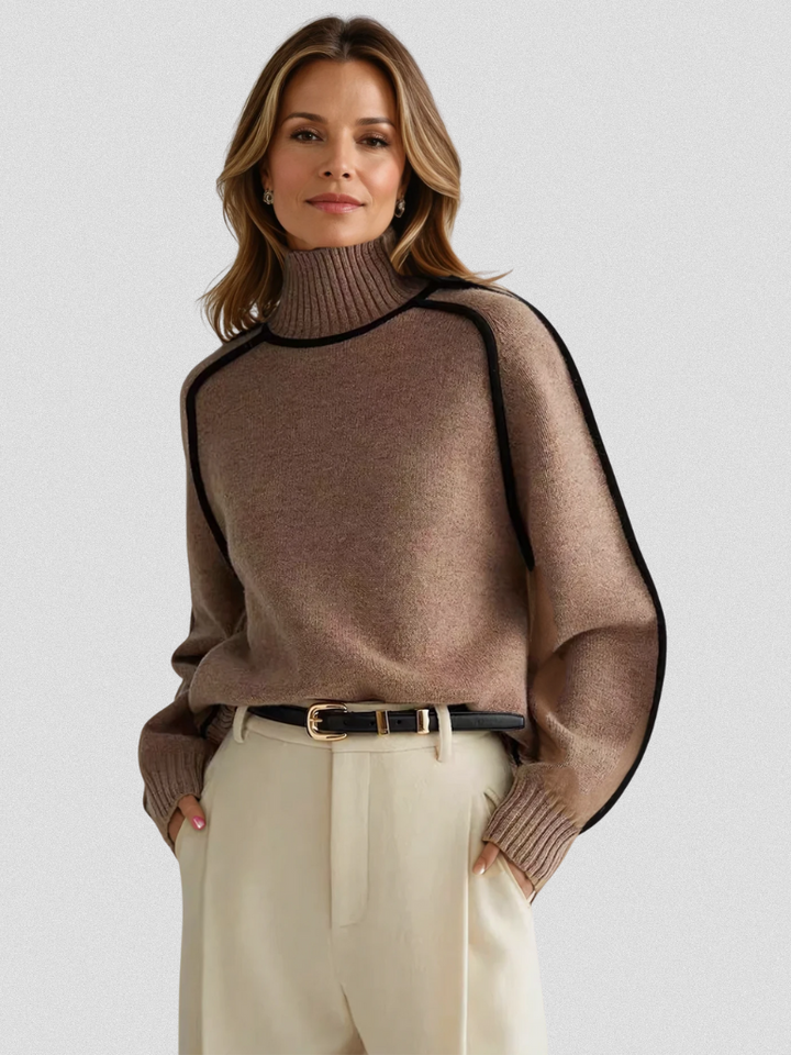 Contrast Trim Sweater